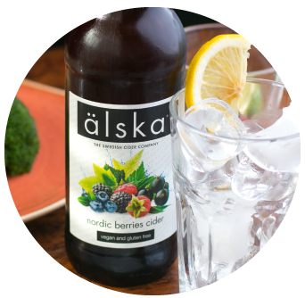 Alska Berry Cider Served at Old Music Shop Restaurant as part of Early Bird Menu
