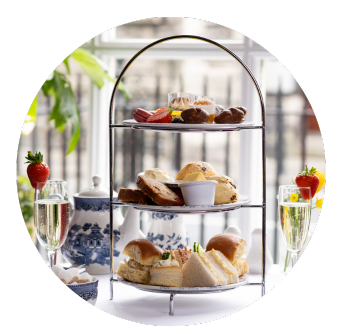 Afternoon Tea in Dublin served in Elegant Georgian Room with views of church 