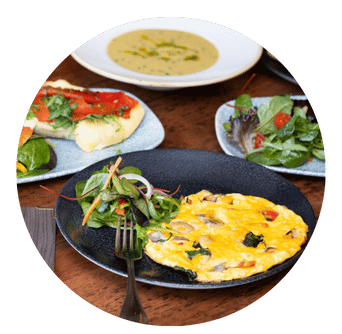 Selection of dishes for lunch at Old Music Shop Restaurant Dublin 1