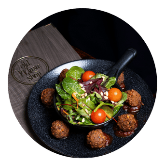 Vegan Falafel Salad at Old Music Shop Restaurant Dublin 1