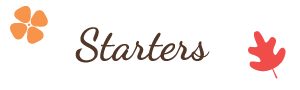 Thanksgiving Starters